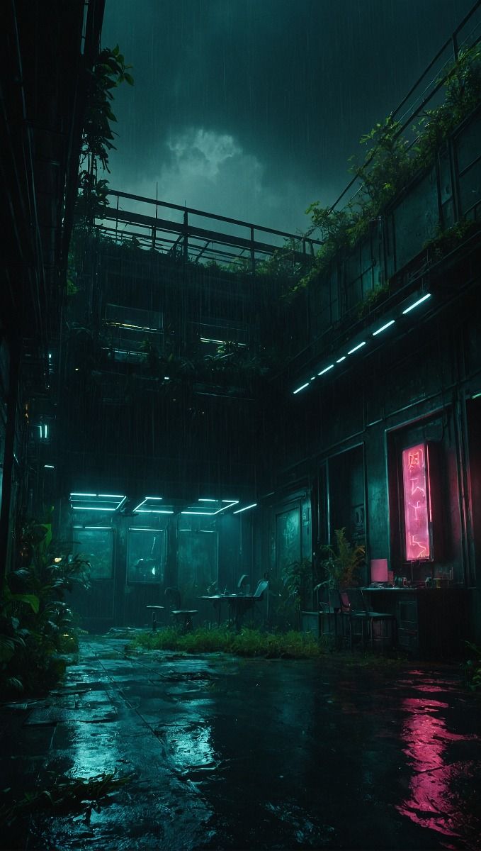 Quartier sombre de Night City